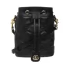 Gucci GG Matelasse Bucket Bag Black