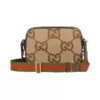 Gucci Messenger Bag Jumbo GG Beige Brown