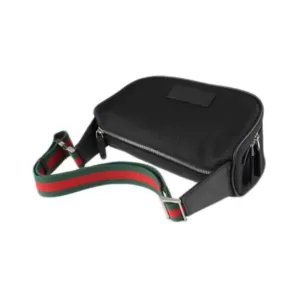 Gucci Techno Canvas Belt Bag Black Red Green Strap