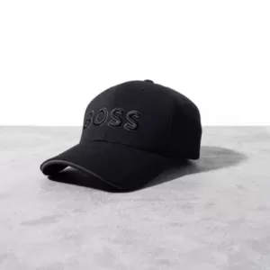 HUGO BOSS Embroidered Logo Cap Black