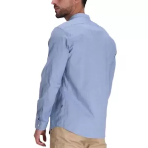 Hugo Boss Race_1 Regular-Fit Long Sleeves Cotton Dobby Shirt Light Blue