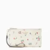Kate Spade Staci Garden Bouquet Boxed Zip Wristlet Cream Multi
