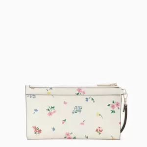 Kate Spade Staci Garden Bouquet Boxed Zip Wristlet Cream Multi
