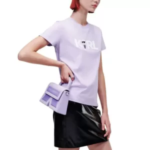 Karl Lagerfeld K/Ikonik 2.0 K Logo T-Shirt Lavender