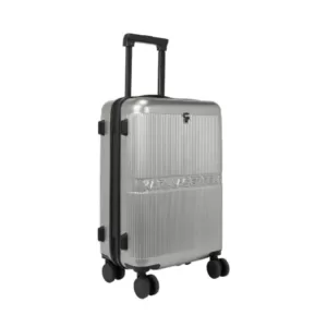 Karl Lagerfeld K/Ikonik Hard Shell Trolley Case Silver