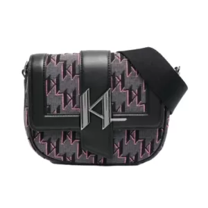 K/Saddle Pink Monogram Small Crossbody Bag Pink Multi