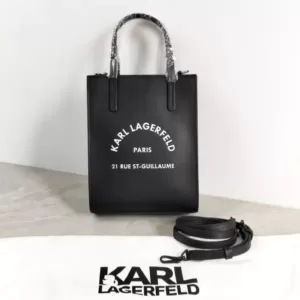 Karl Lagerfeld RSG Leather Crossbody Bag Black