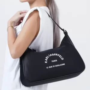 Karl Lagerfeld Rue St-Guillaume Shoulder Bag Black