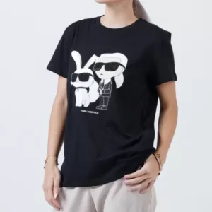 Karl Lagerfeld Year of The Rabbit T-Shirt Black
