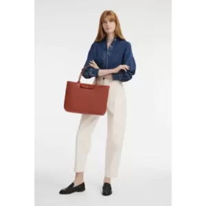 Longchamp Le Pliage City L Tote Bag Terracotta