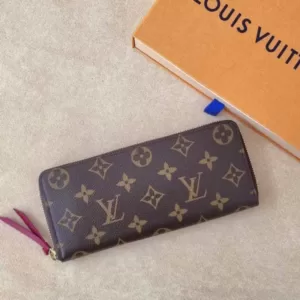 Louis Vuitton Clemence Wallet Monogram Fuschia