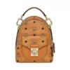 X-Mini Tracy Backpack in Visetos Cognac