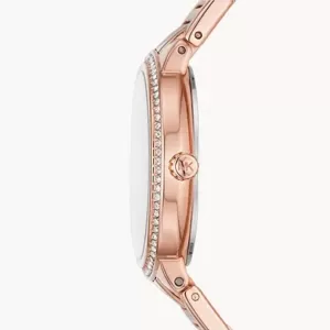 Michael Kors Rose Gold-Tone Watch and Bracelet Gift Set