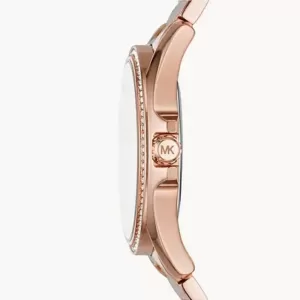Michael Kors Kacie Three-Hand Rose Gold-Tone Stainless Steel Watch MK6930