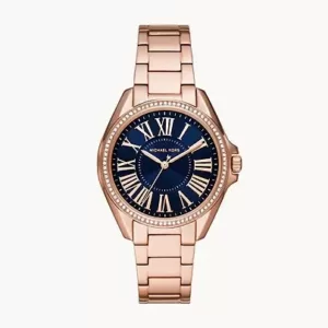 Michael Kors Kacie Three-Hand Rose Gold-Tone Stainless Steel Watch MK6930