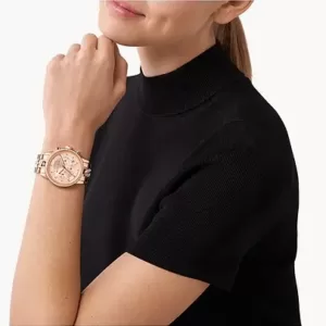 Ritz Chronograph Rose Gold-Tone Stainless Steel Watch