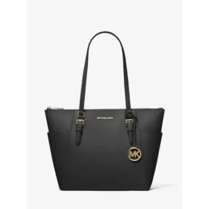 Michael Kors Charlotte Large Top Zip Tote in Black
