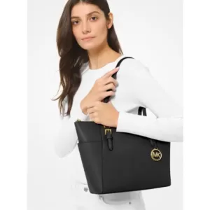 Michael Kors Charlotte Large Top Zip Tote in Black
