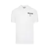Moschino Double Smiley Oversized Polo Shirt White Men