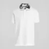 Moschino Logo Collar Polo Shirt White