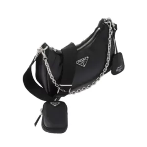 Prada Re-Edition 2005 Nappa Soft Leather Bag Black