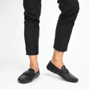 Prada Triangle Logo Loafers Black Shw