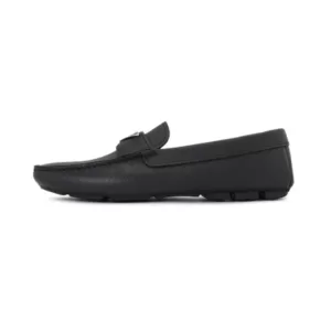 Prada Triangle Logo Loafers Black Shw
