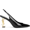 SAINT LAURENT Opyum 85mm pump patent leather ghw