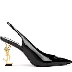 SAINT LAURENT Opyum 85mm pump patent leather ghw