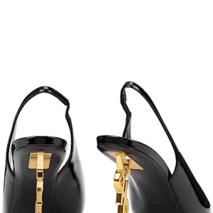 SAINT LAURENT Opyum 85mm pump patent leather ghw