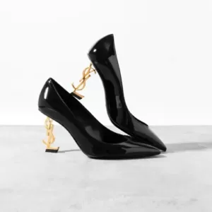 SAINT LAURENT Opyum 85mm pump patent leather ghw