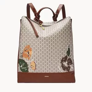 Fossil Elina Convertible Backpack Natural Floral