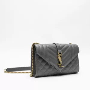 saint laurent Envelope Small Shoulder Bag Storm Ghw