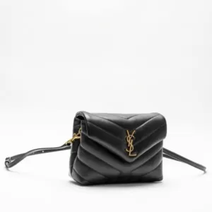 Saint Laurent Loulou Toy Y Quilted Bag Black Ghw