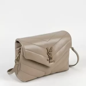 Saint Laurent Loulou Toy Y-Quilted Bag Dark Beige Ghw