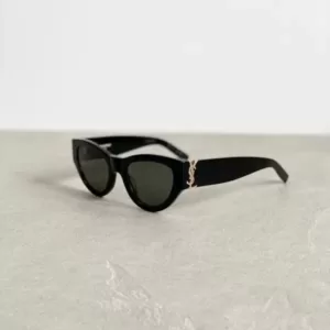 Saint Laurent Paris Logo Sunglasses Black