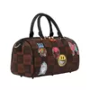 Sprayground Global Mogul Popaganda Ron English Edition Mini Duffle Bag Brown