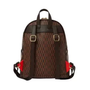 Sprayground Shark Money Check Backpack Brown