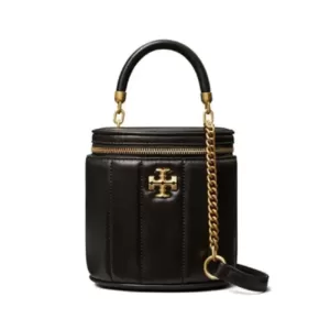 Tory Burch Kira Vanity Case Bag Black Ghw