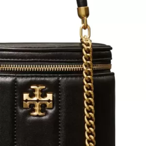 Tory Burch Kira Vanity Case Bag Black Ghw