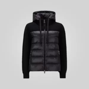 Thom Browne Padded Wool Hoodie Black