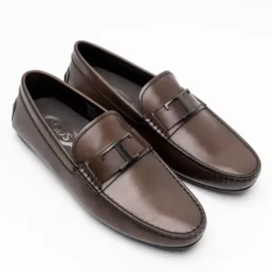 Tod's T Timeless Leather City Gommino Driving Shoes Brown