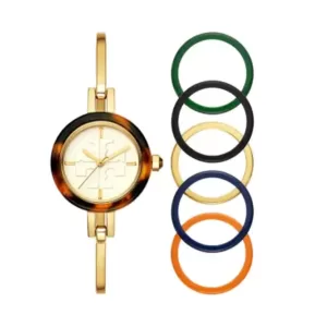 Tory Burch TBW2100 Gigi Bangle Gold-Tone Stainless Steel Watch