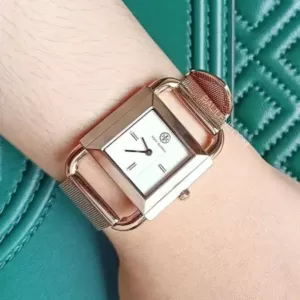 Tory Burch Phipps Womens Stainless Steel Watch Rose Gold TBW7251