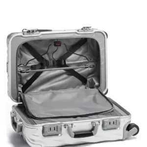 Tumi 19 Degree Alumunium International Carry-On Luggage Matta Silver