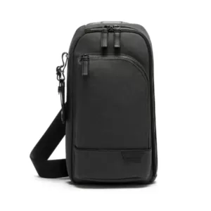 Harrison Gregory Nylon & Leather Waist Bag Black