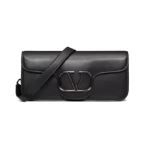 Valentino Garavani VLogo Locò Crossbody Bag All Black