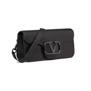 Valentino Garavani VLogo Locò Crossbody Bag All Black
