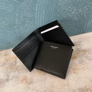 YSL Bifold Wallet Caviar All Cards