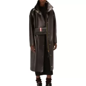 Bally Dafford Leather Wallet Black Red